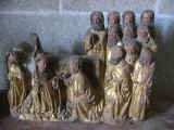 Sculpture en bois doré: la dormition